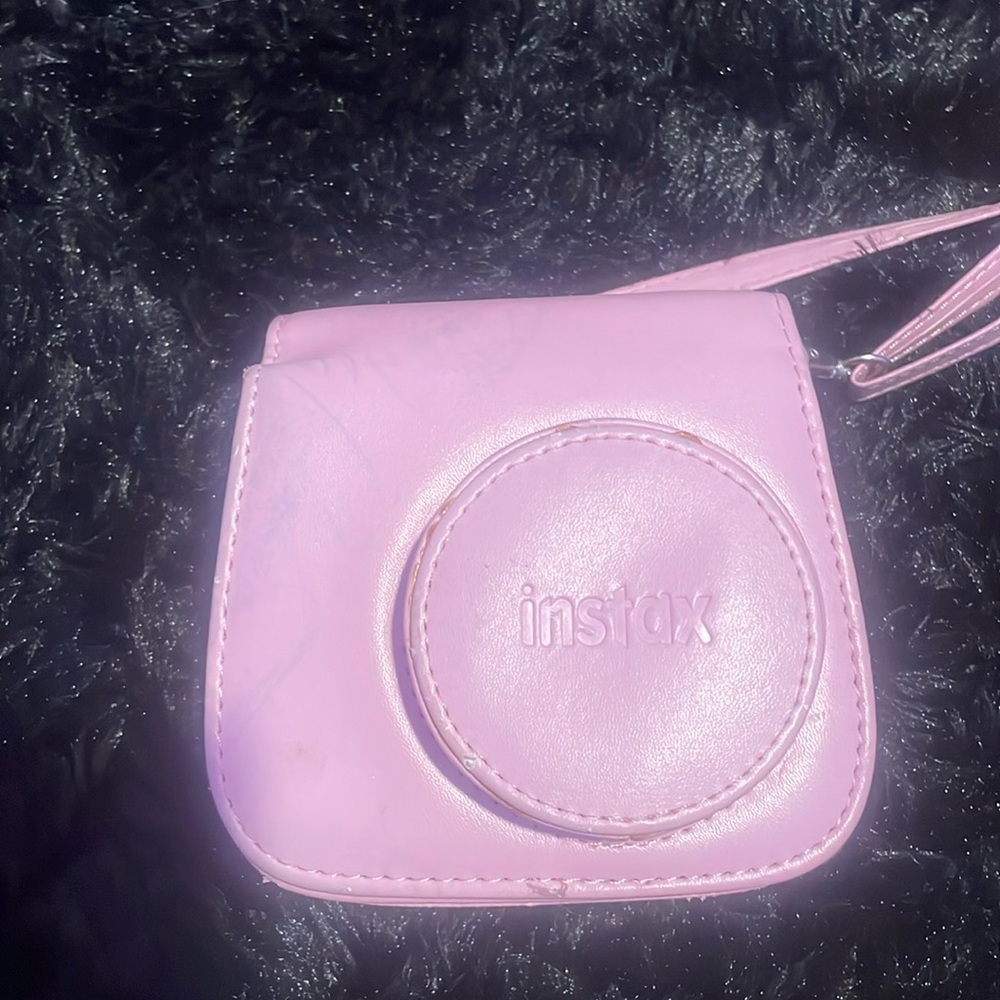 Fujifilm Instax Mini 9 Instant Camera, Flamingo Pink, With Case Purse
